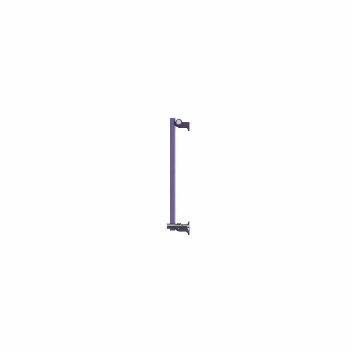 Teramo - Modern horizontal flat panel radiator blue lilac