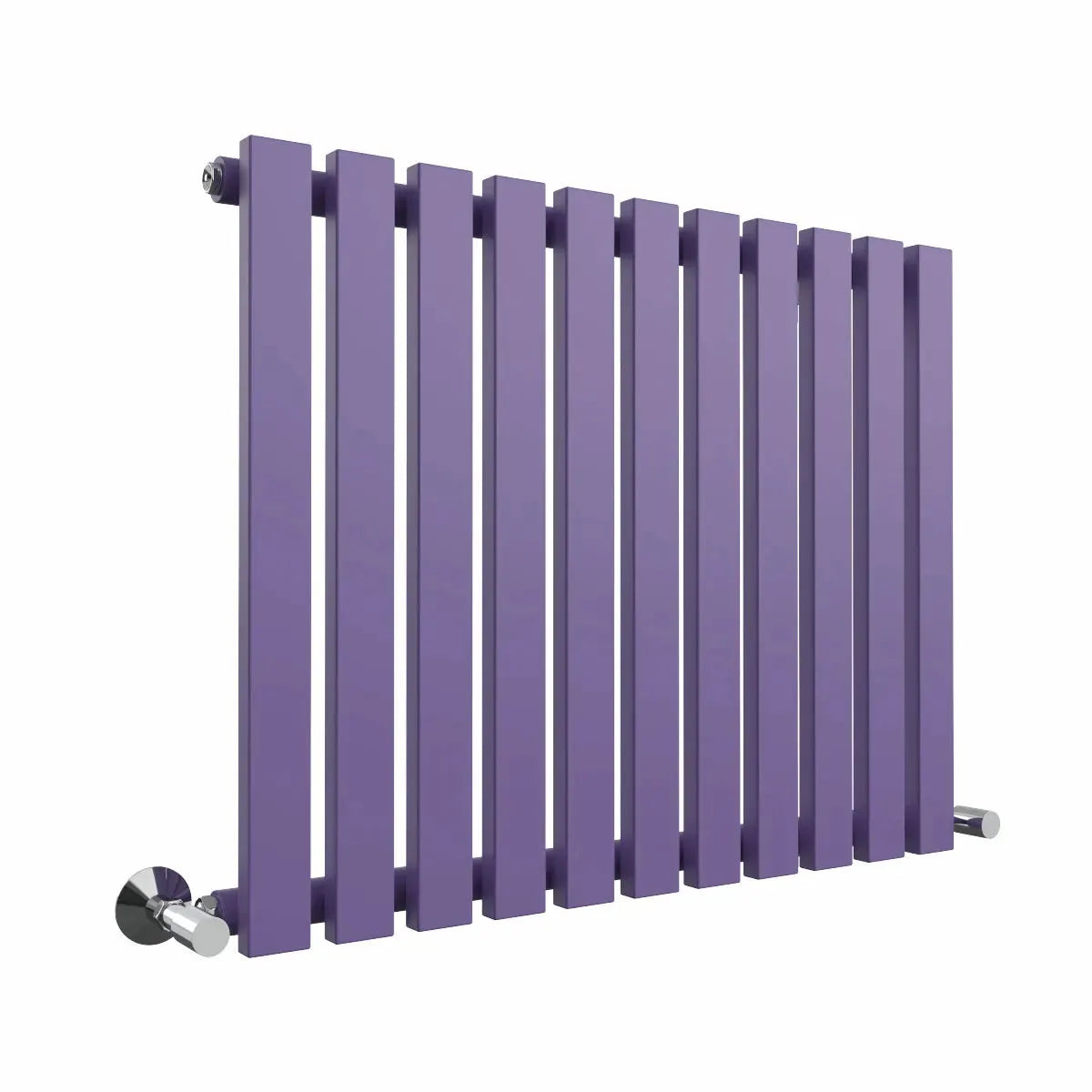 Teramo - Modern horizontal flat panel radiator blue lilac