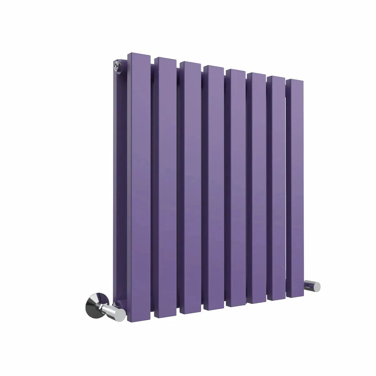 Teramo - Modern horizontal flat panel radiator blue lilac