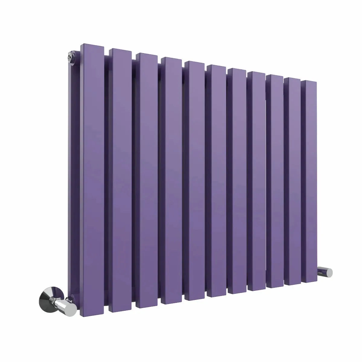 Teramo - Modern horizontal flat panel radiator blue lilac