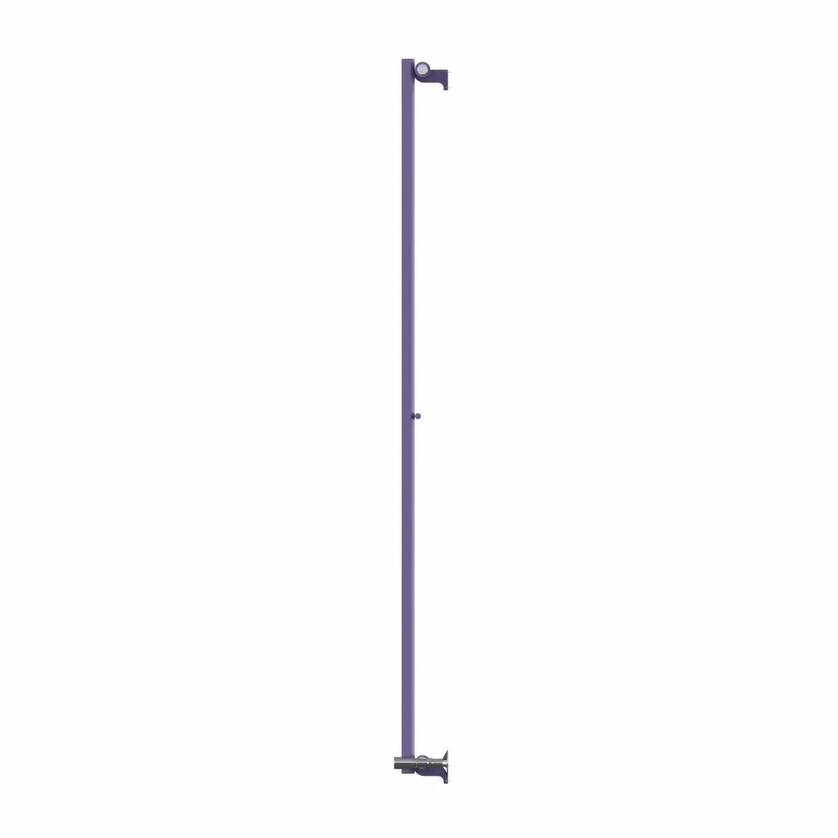 Teramo - Modern vertical flat panel radiator blue lilac