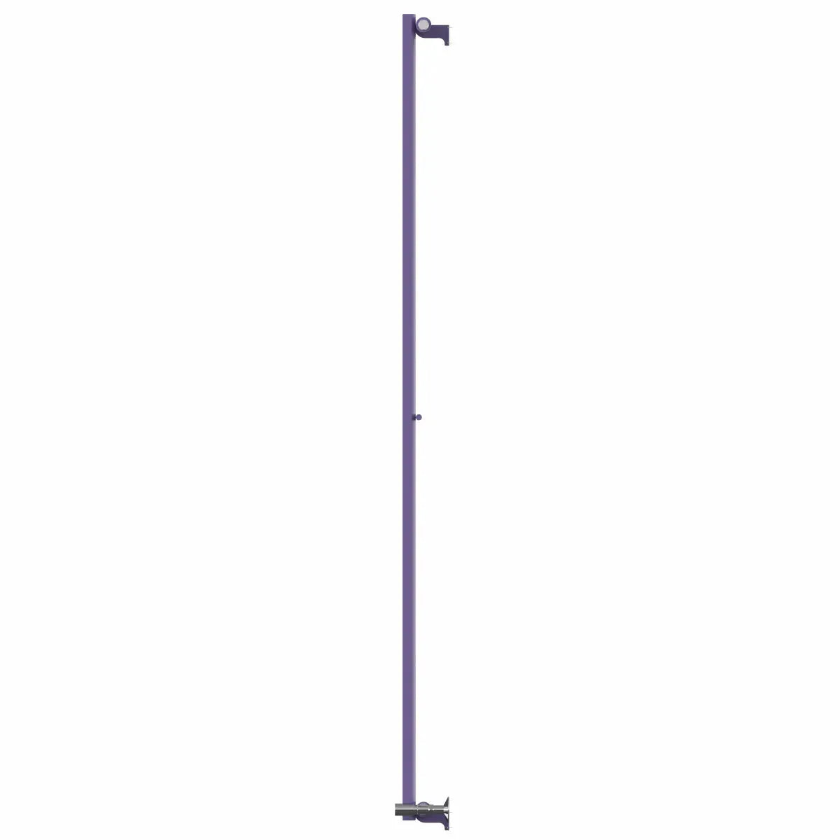 Teramo - Modern vertical flat panel radiator blue lilac