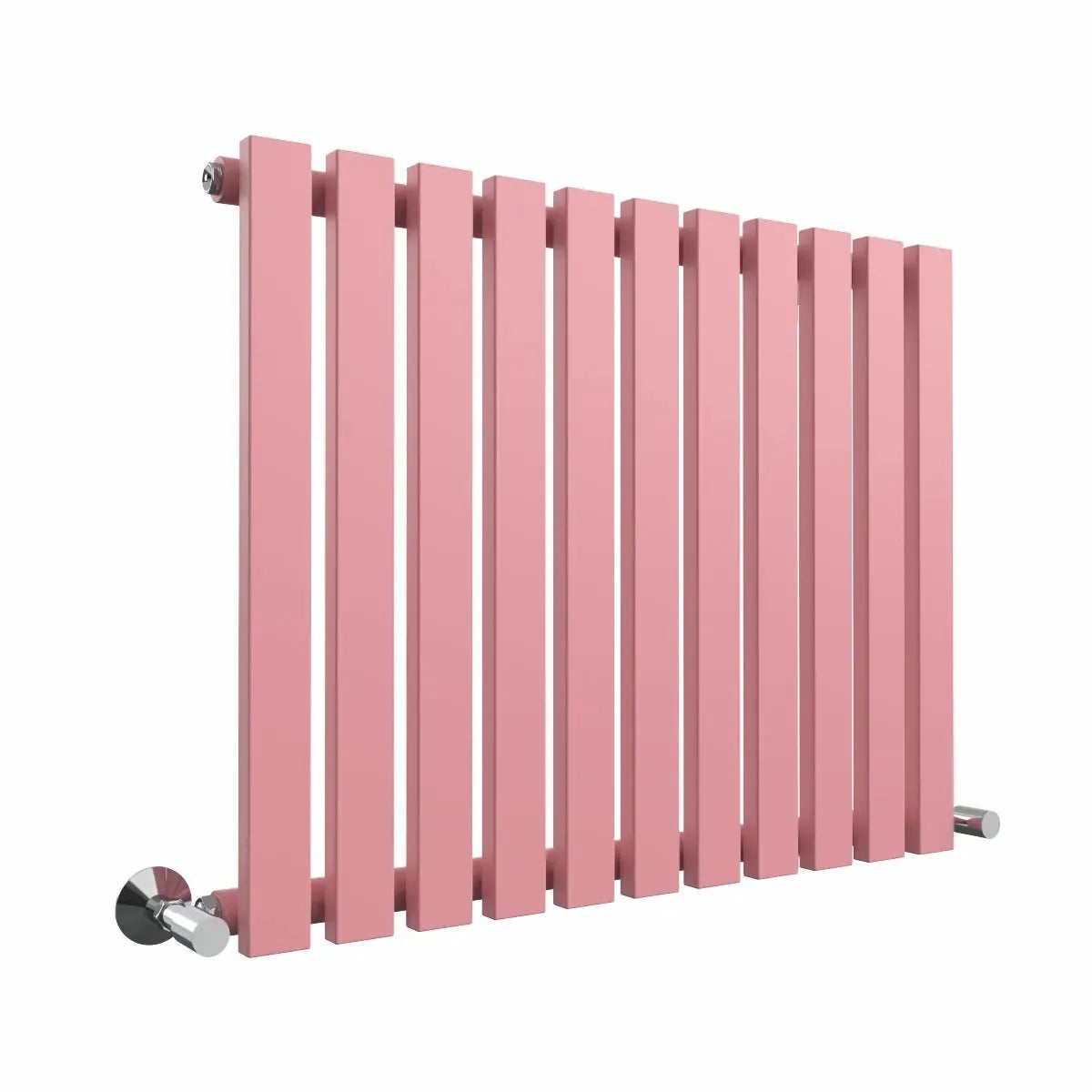 Teramo - Modern horizontal flat panel radiator light pink