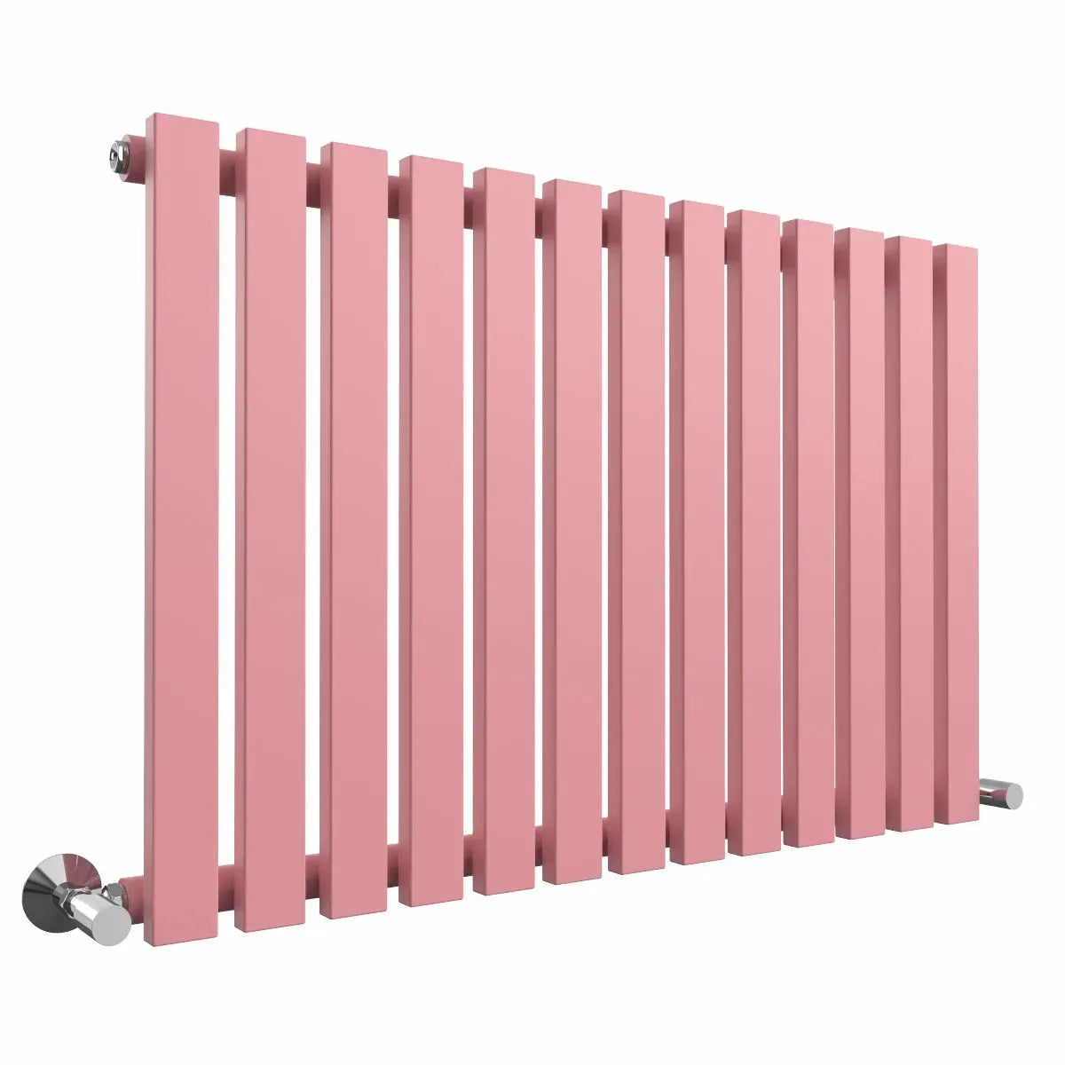 Teramo - Modern horizontal flat panel radiator light pink