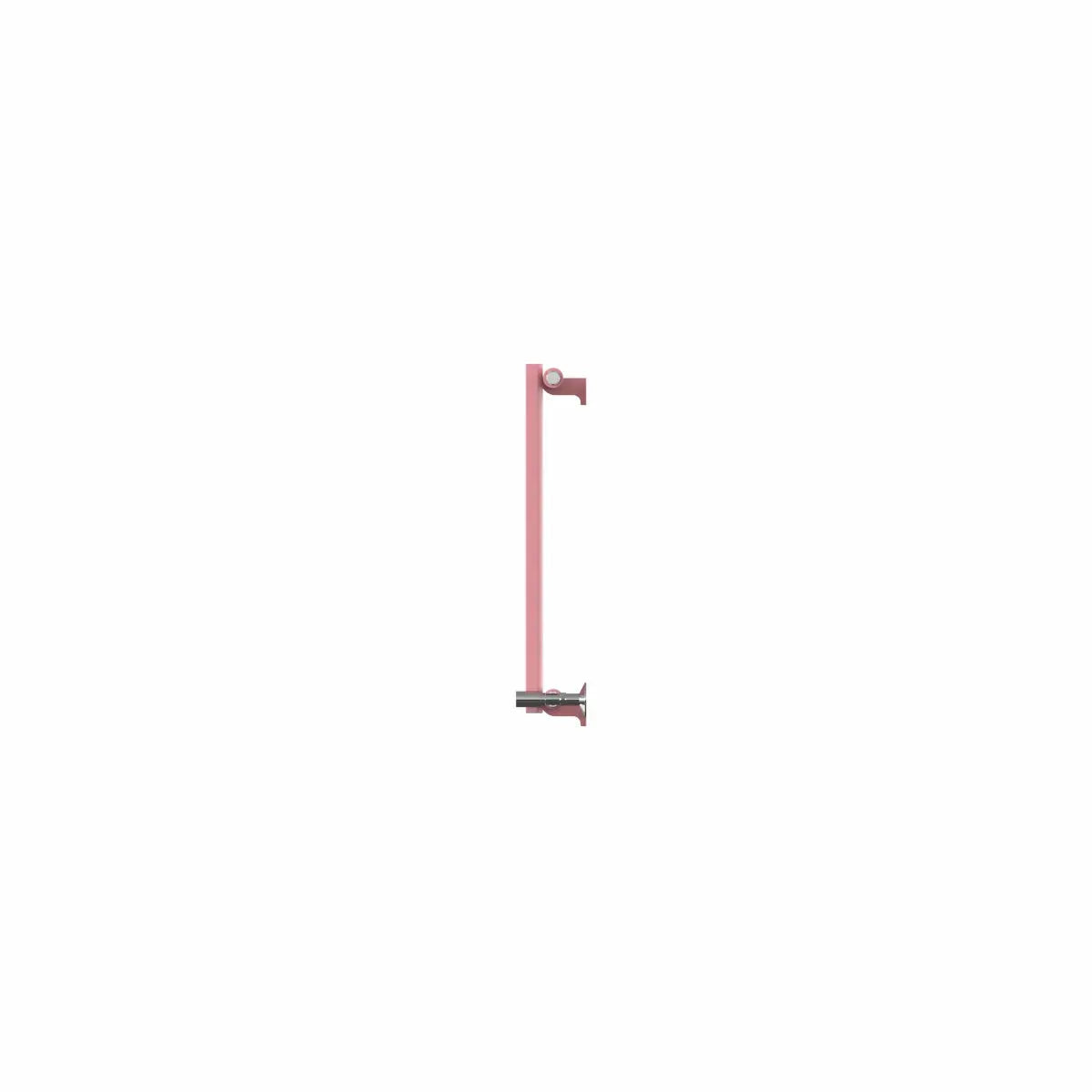 Teramo - Modern horizontal flat panel radiator light pink