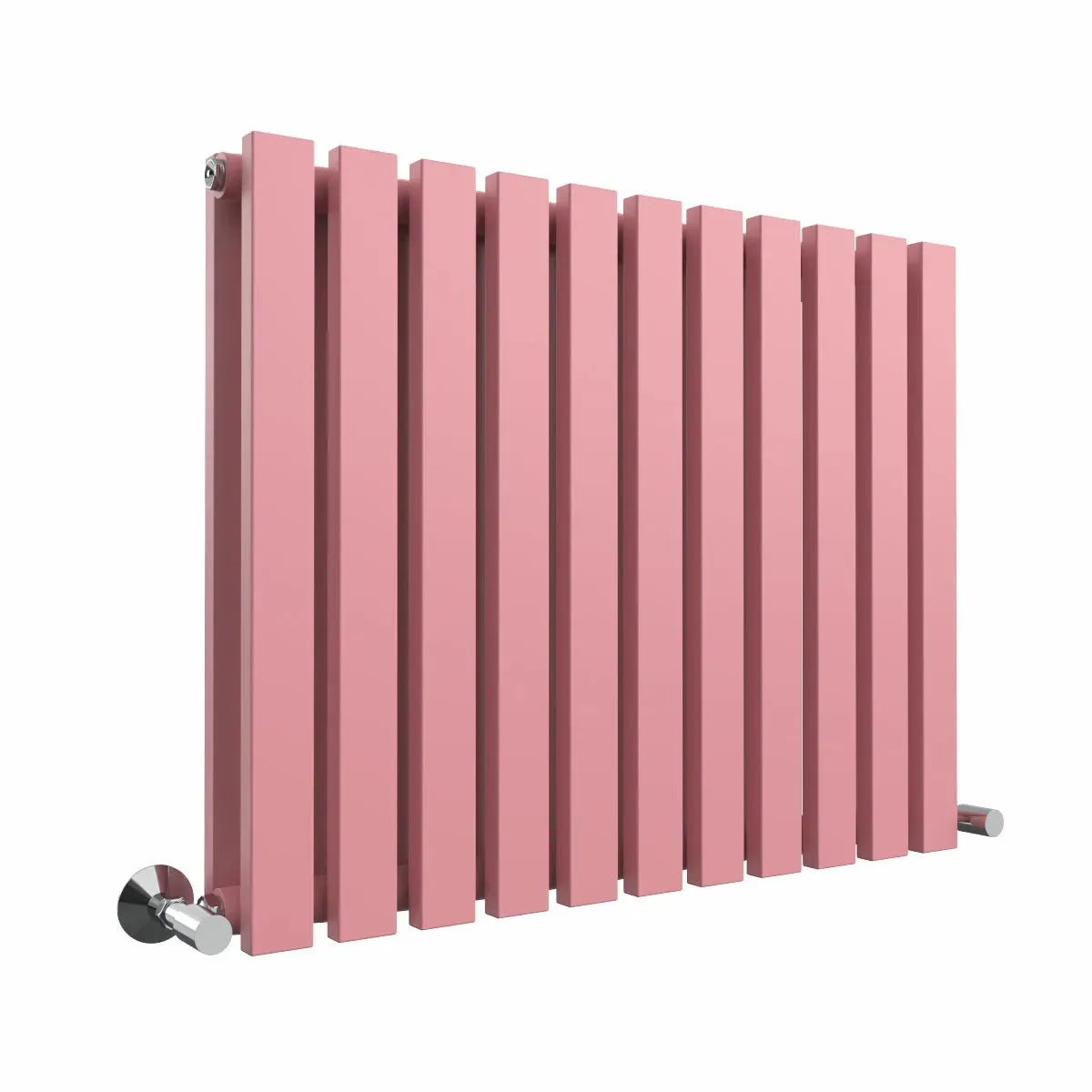 Teramo - Modern horizontal flat panel radiator light pink