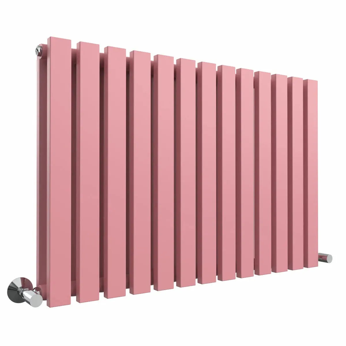 Teramo - Modern horizontal flat panel radiator light pink