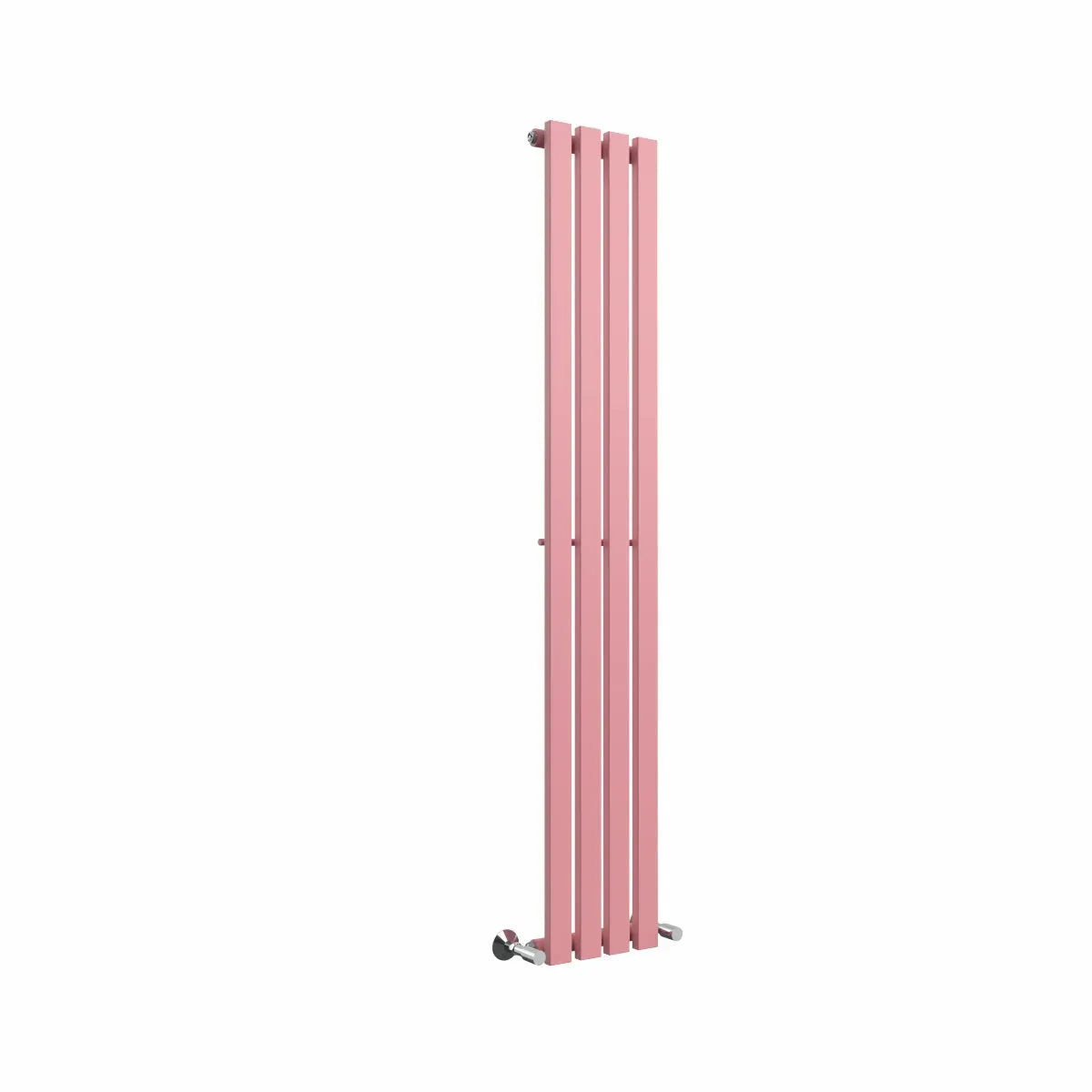 Teramo - Modern vertical flat panel radiator light pink