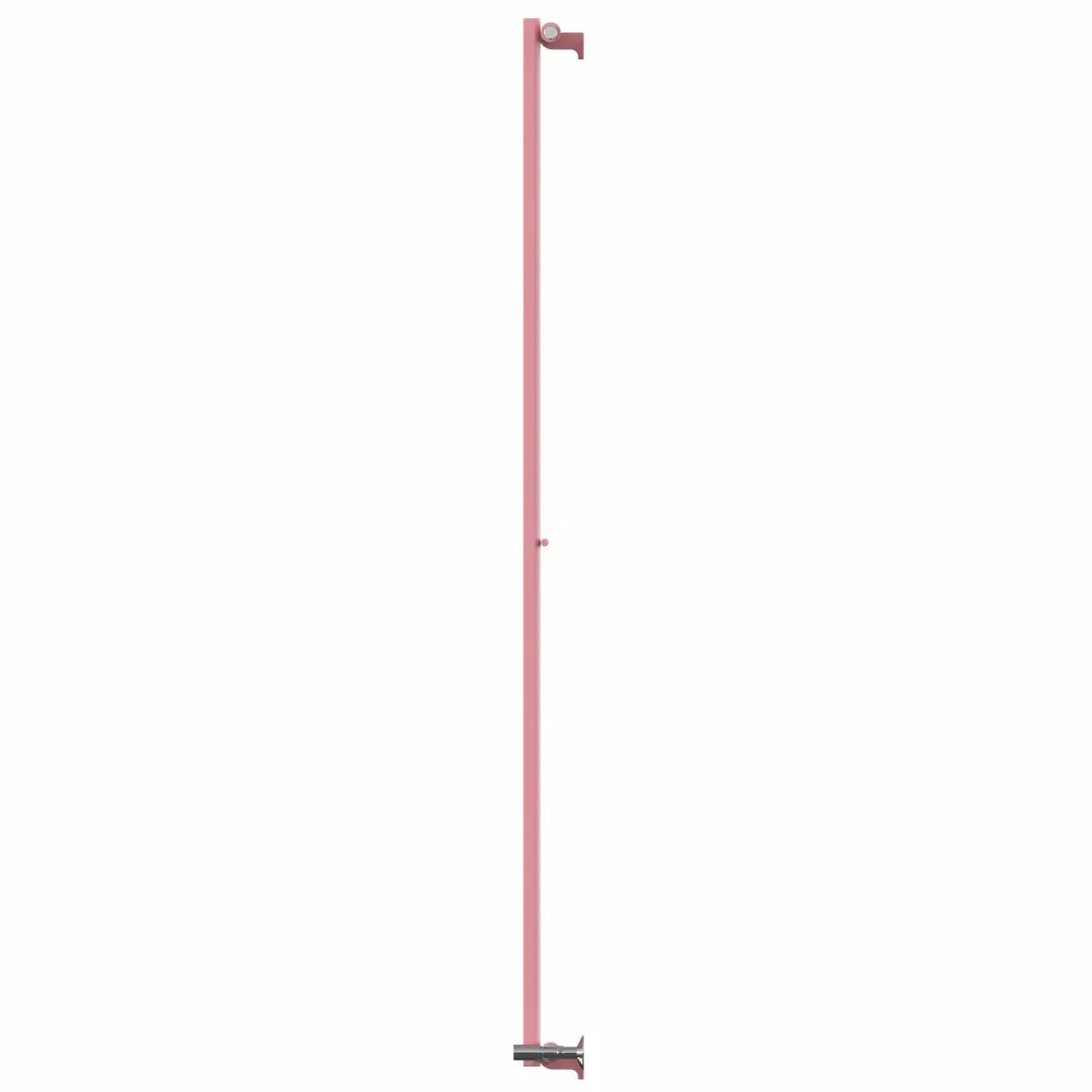 Teramo - Modern vertical flat panel radiator light pink