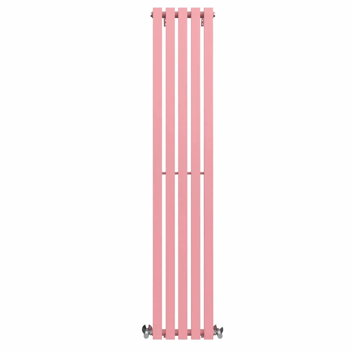 Teramo - Modern vertical flat panel radiator light pink