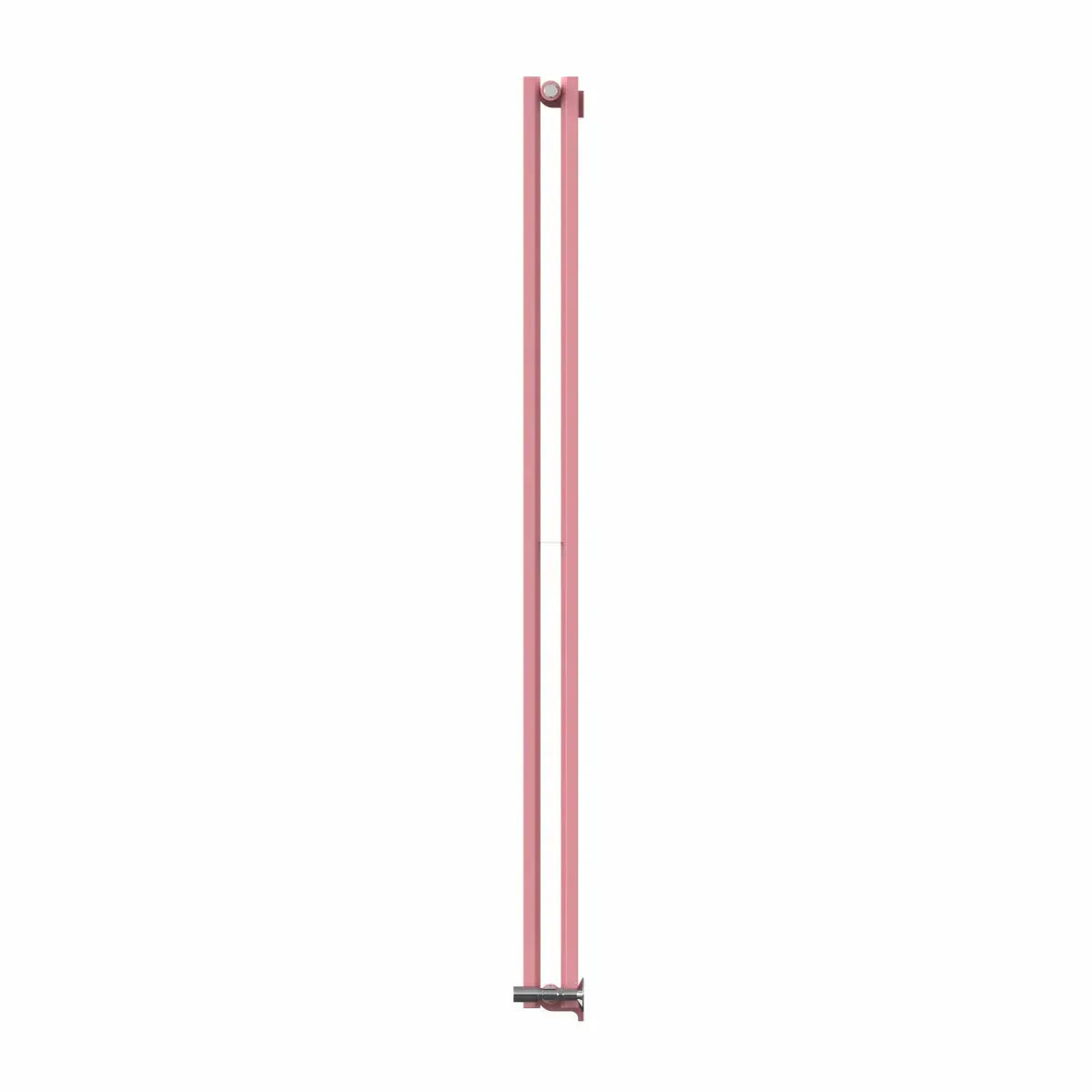 Teramo - Modern vertical flat panel radiator light pink