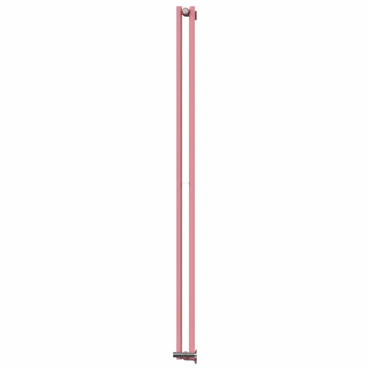 Teramo - Modern vertical flat panel radiator light pink