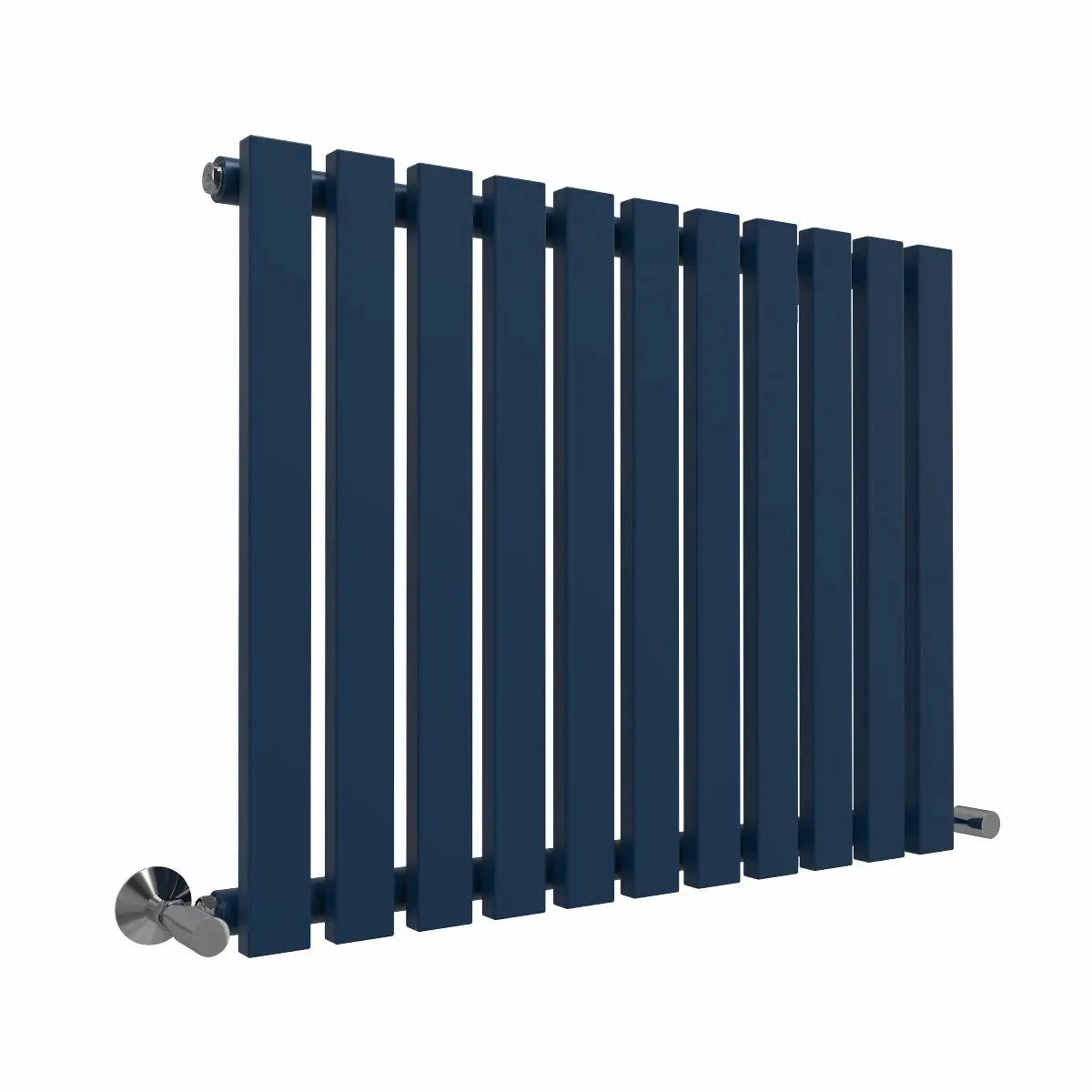 Teramo - Modern horizontal flat panel radiator sapphire blue