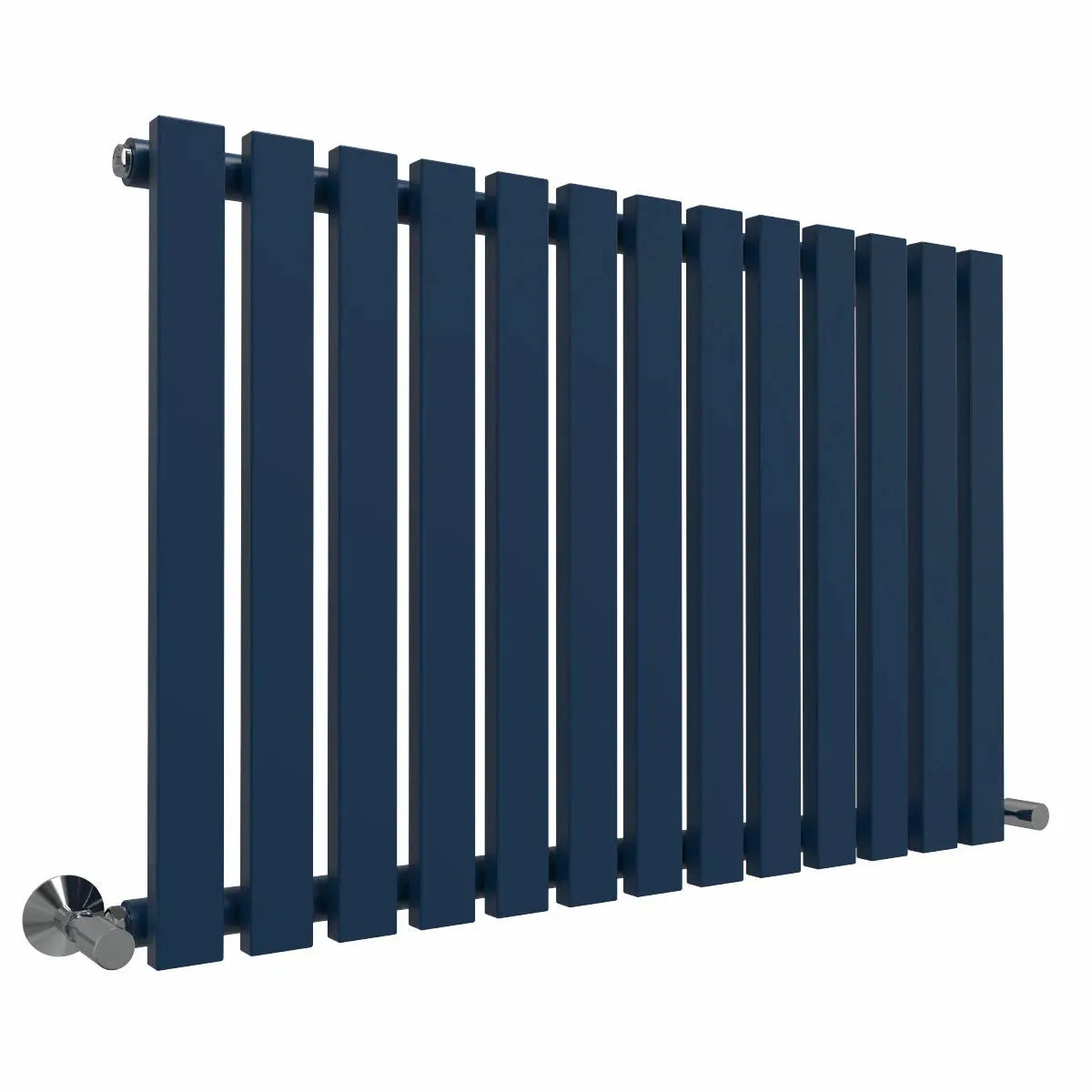 Teramo - Modern horizontal flat panel radiator sapphire blue