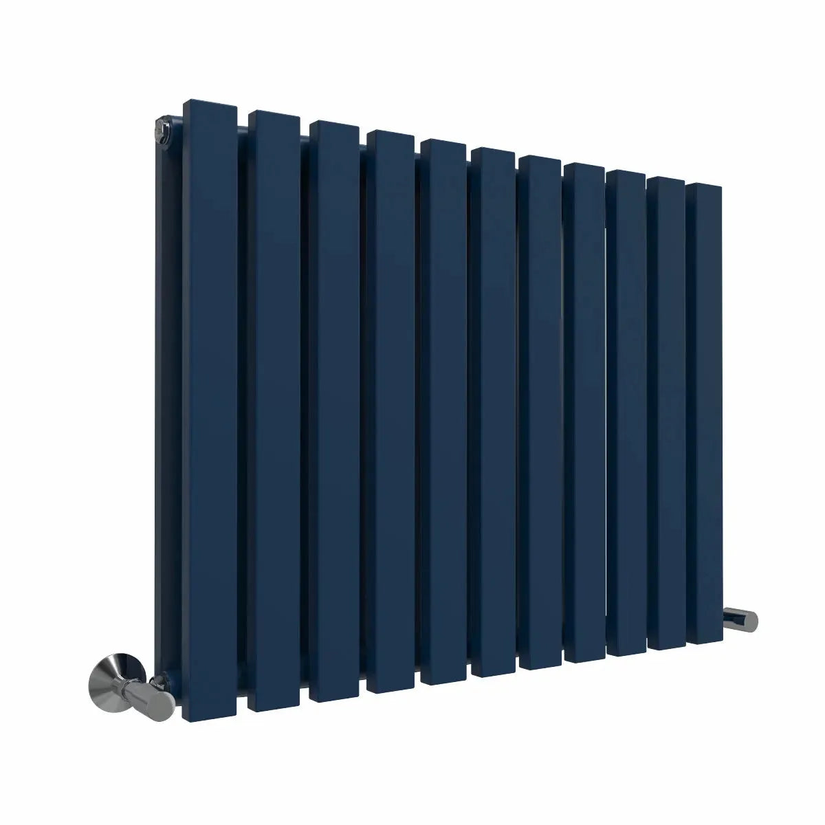 Teramo - Modern horizontal flat panel radiator sapphire blue