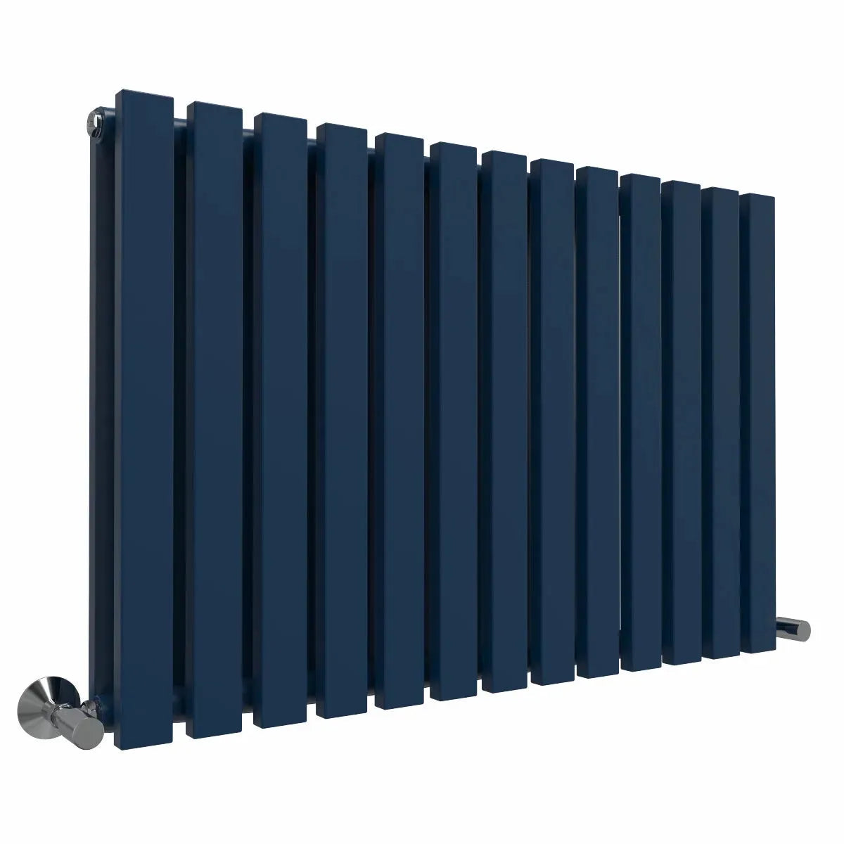 Teramo - Modern horizontal flat panel radiator sapphire blue