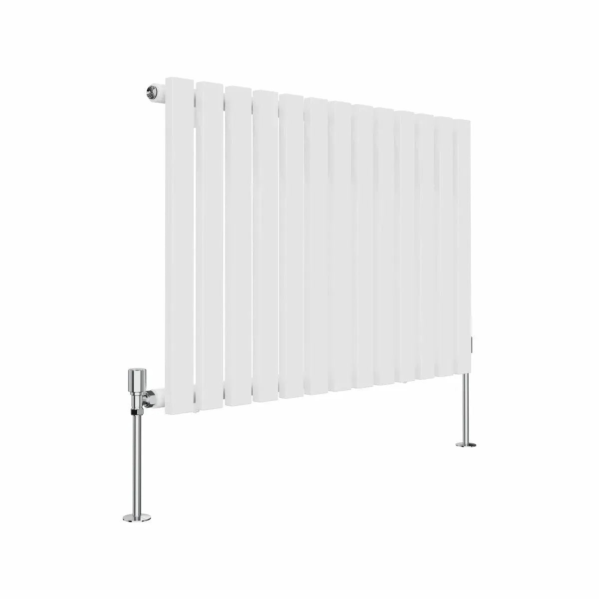 Teramo - Modern horizontal flat panel radiator white