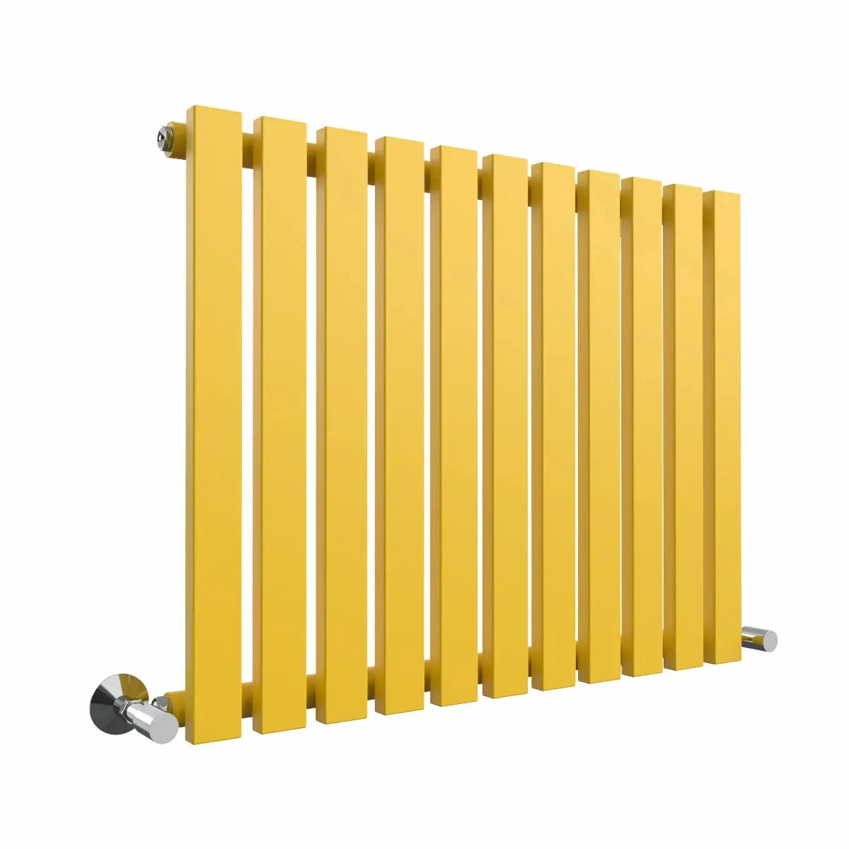 Teramo - Modern horizontal flat panel radiator zinc yellow