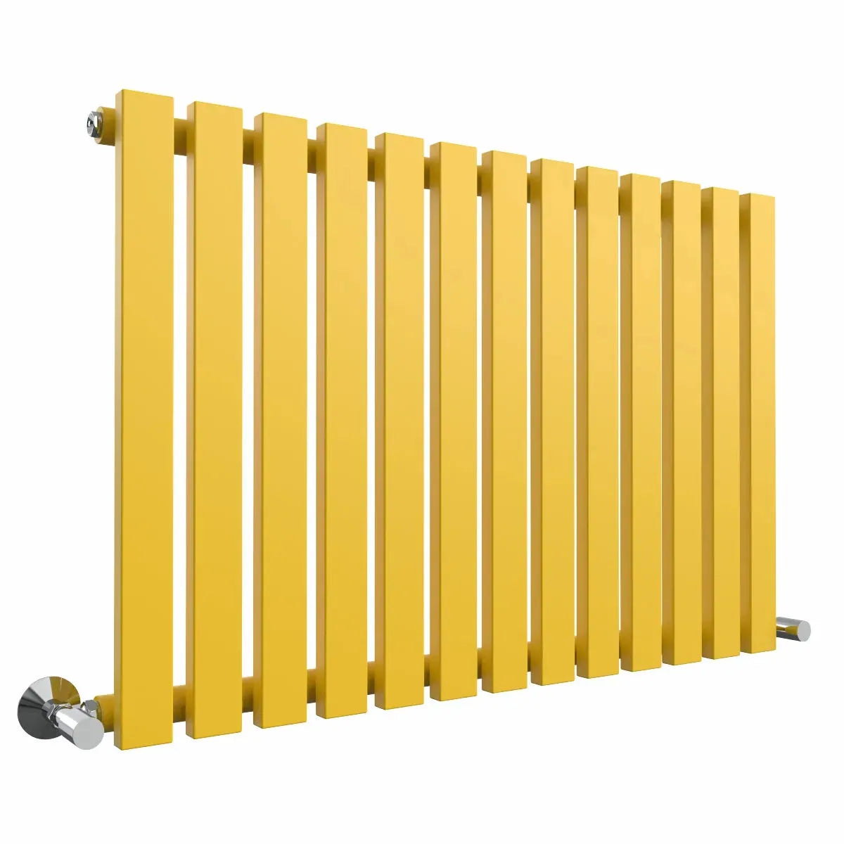 Teramo - Modern horizontal flat panel radiator zinc yellow