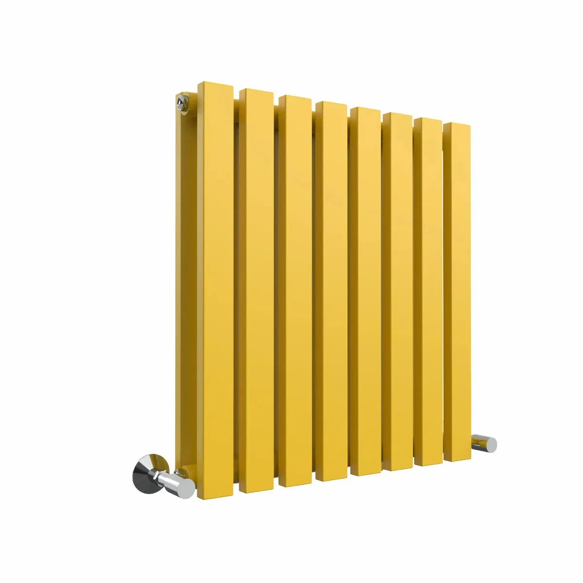 Teramo - Modern horizontal flat panel radiator zinc yellow