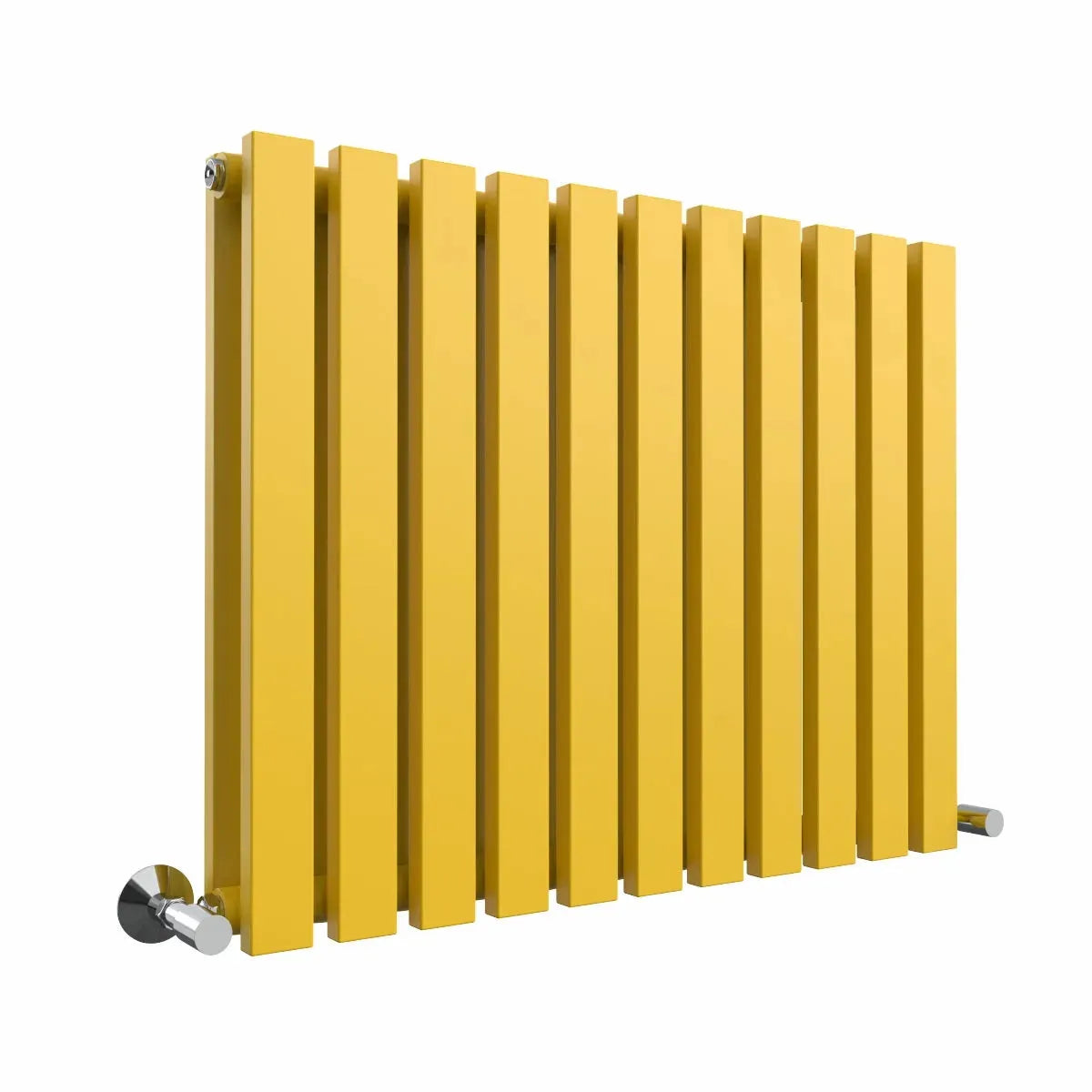 Teramo - Modern horizontal flat panel radiator zinc yellow