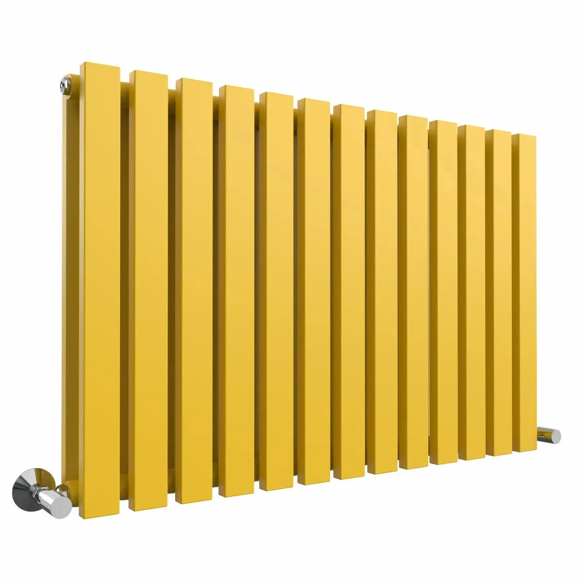 Teramo - Modern horizontal flat panel radiator zinc yellow