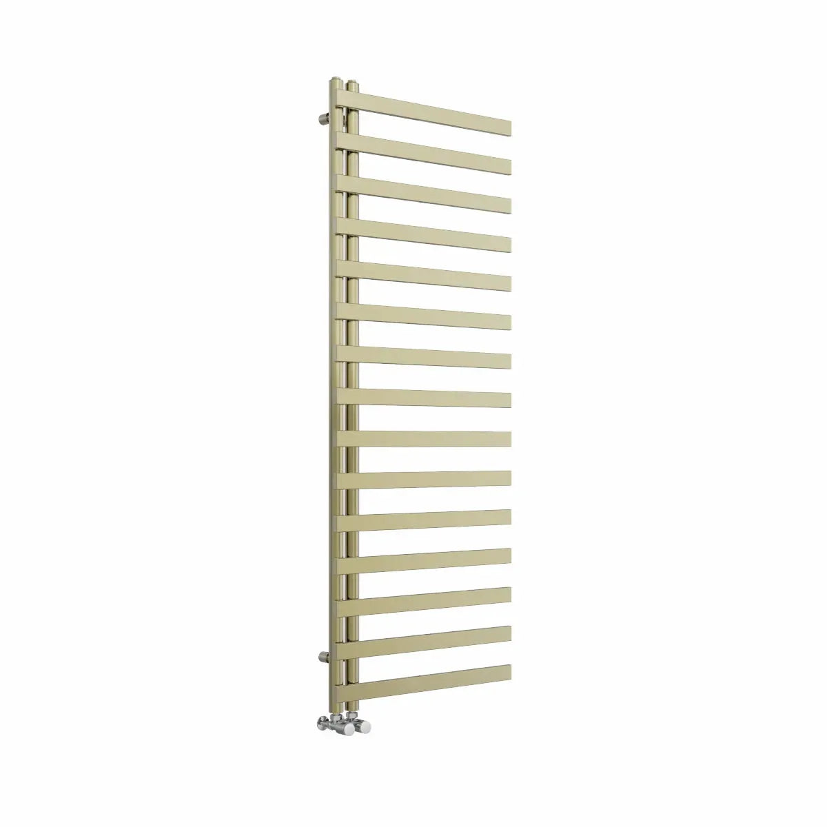 Belluno - Designer heated towel rail brushed brass - Warmthology