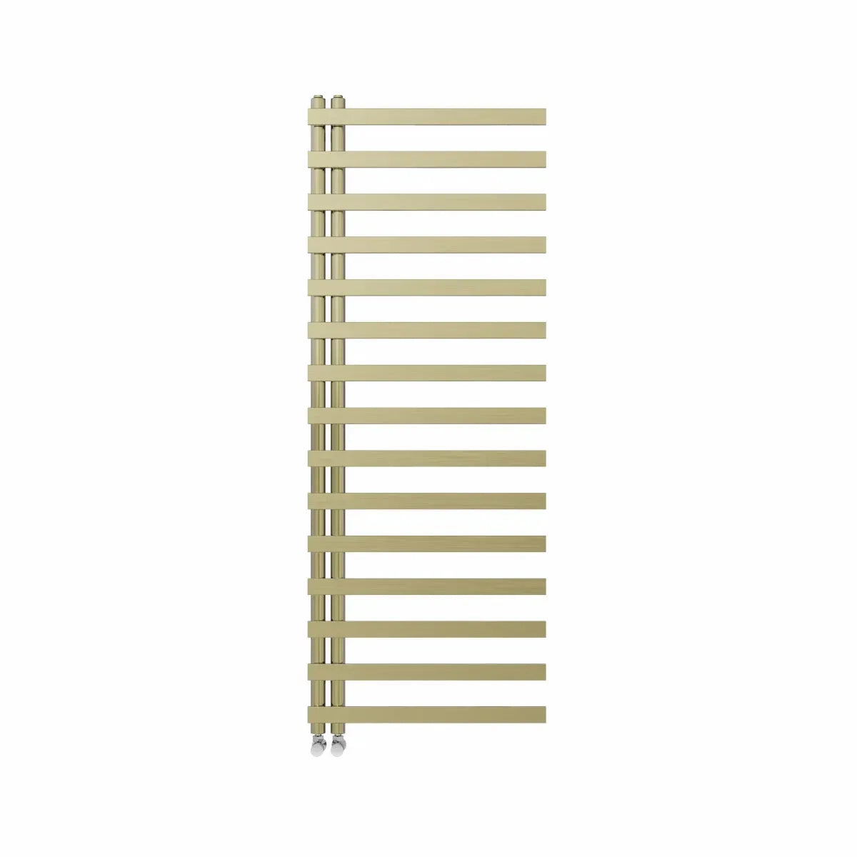 Belluno - Designer heated towel rail brushed brass - Warmthology