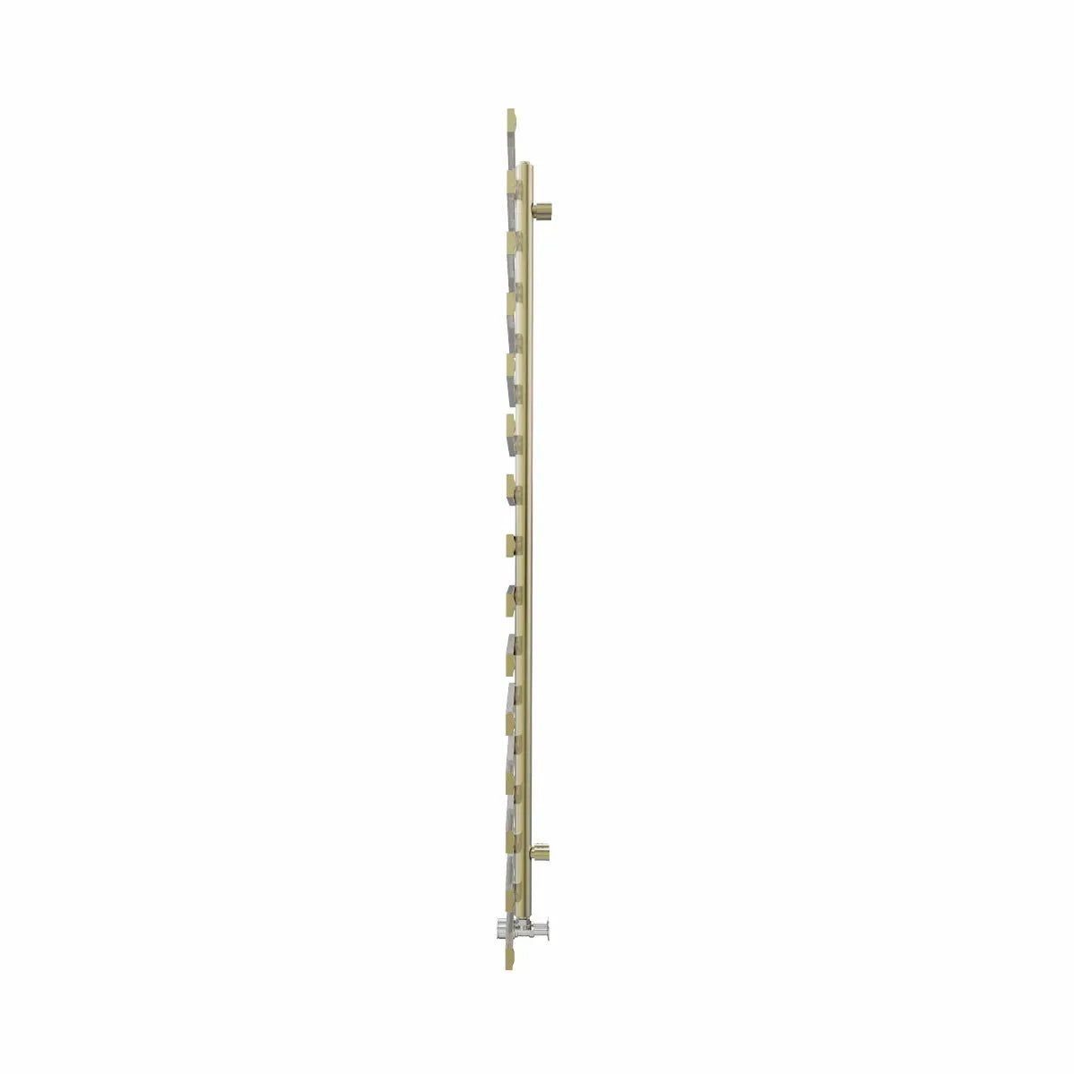 Belluno - Designer heated towel rail brushed brass - Warmthology