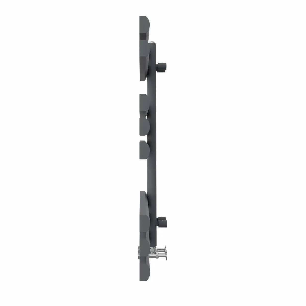 Burano - Designer heated towel rail anthracite - Warmthology