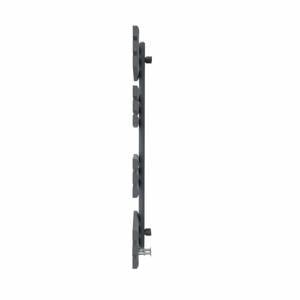 Burano - Designer heated towel rail anthracite - Warmthology