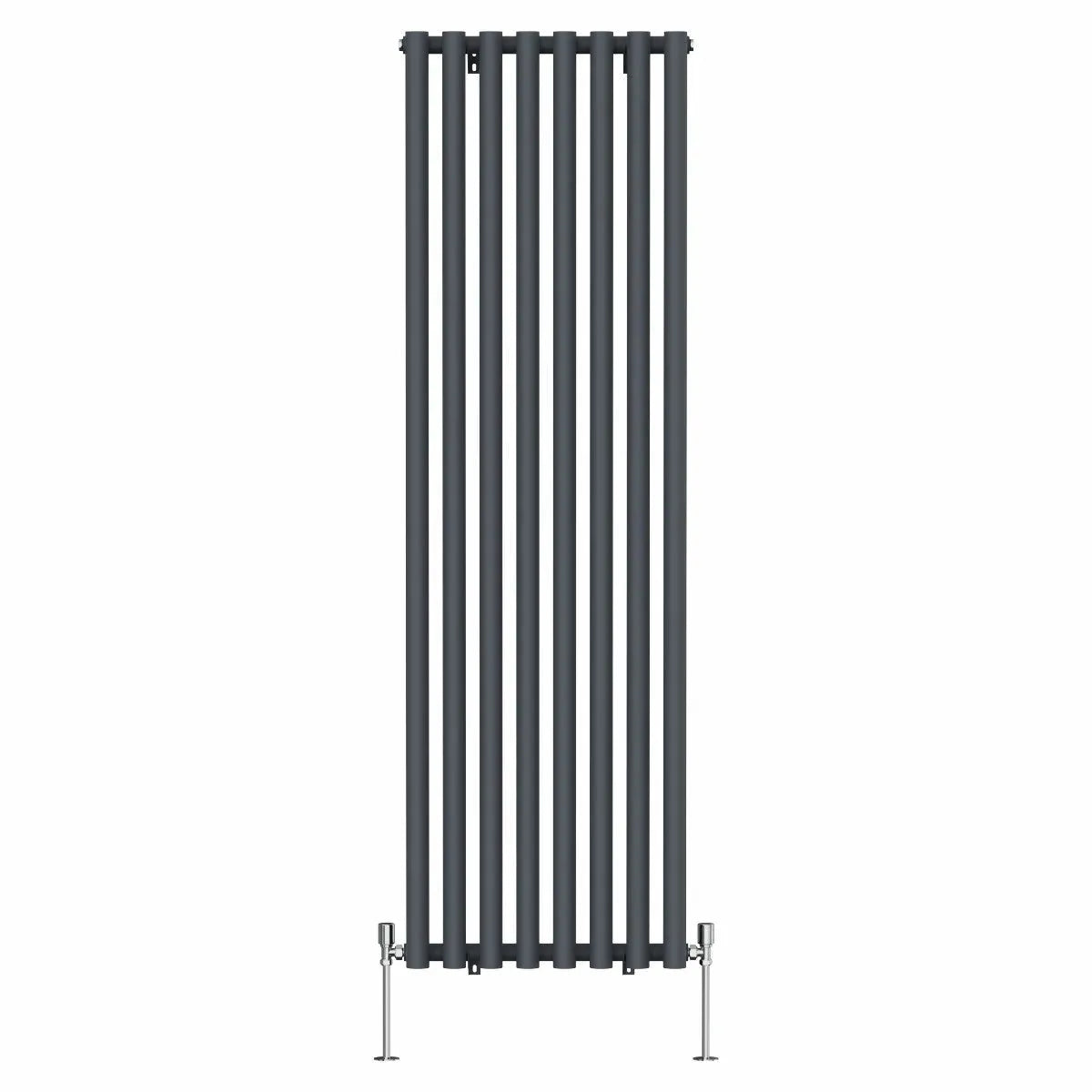 Comiso - Modern vertical round tube radiator anthracite - Warmthology