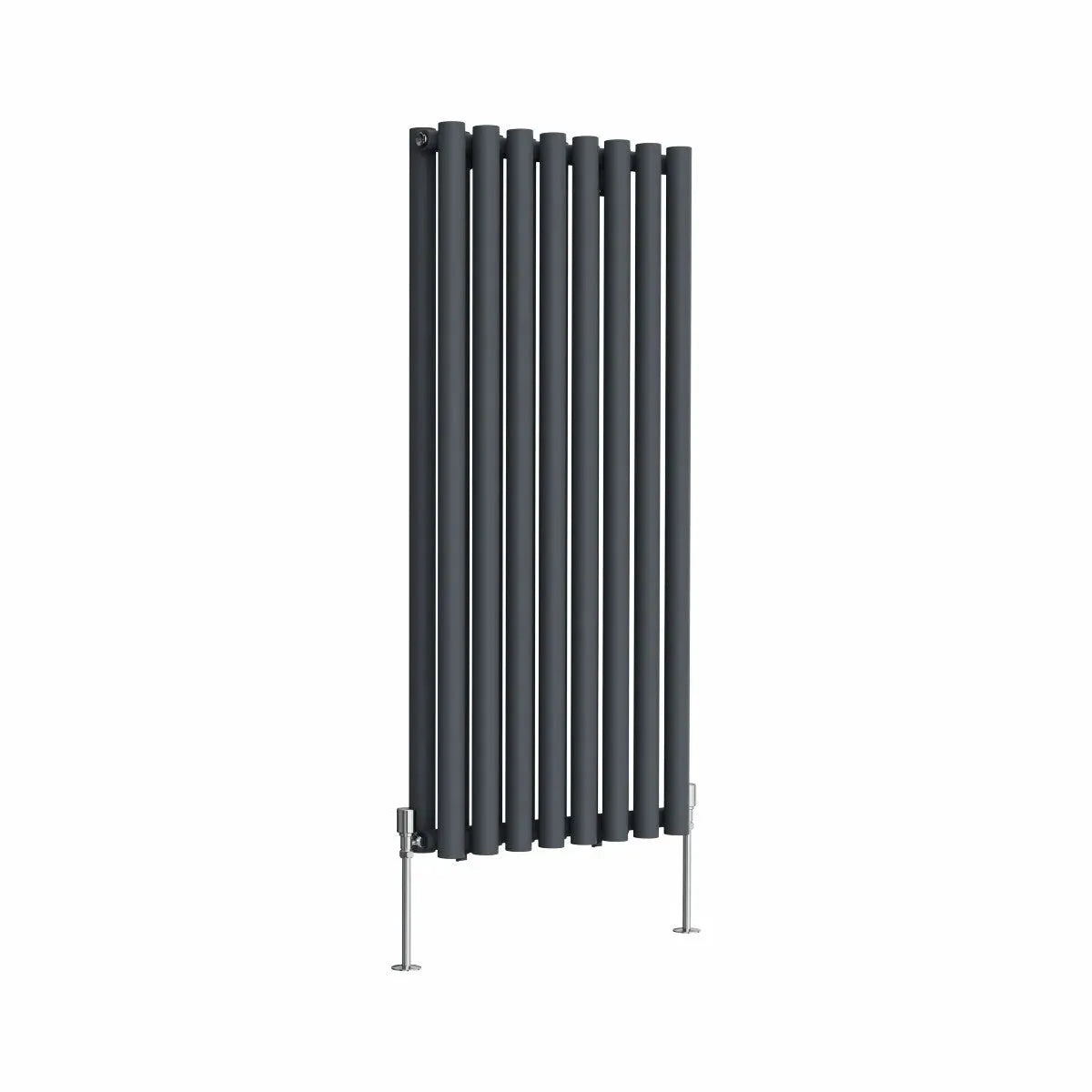 Comiso - Modern vertical round tube radiator anthracite - Warmthology