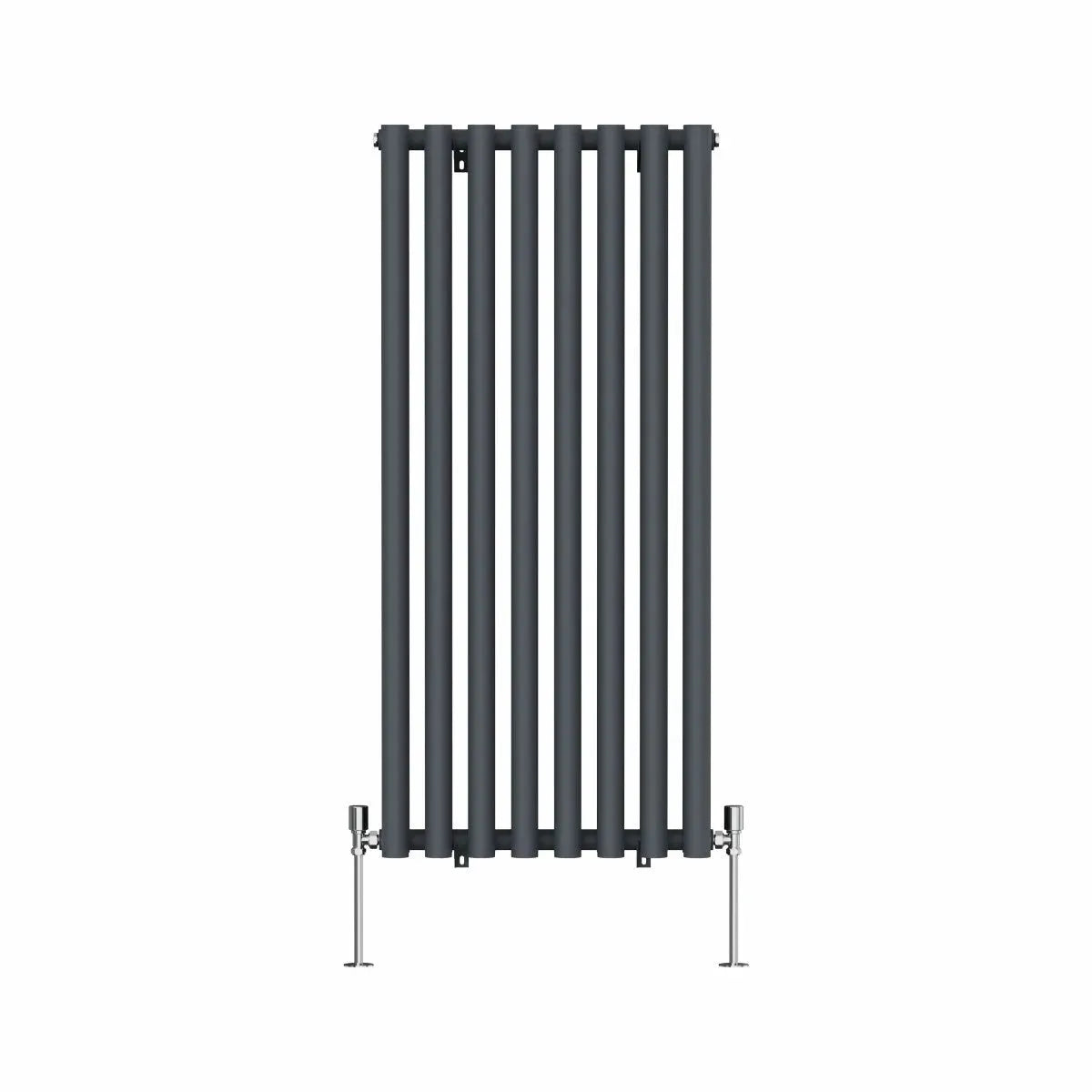 Comiso - Modern vertical round tube radiator anthracite - Warmthology