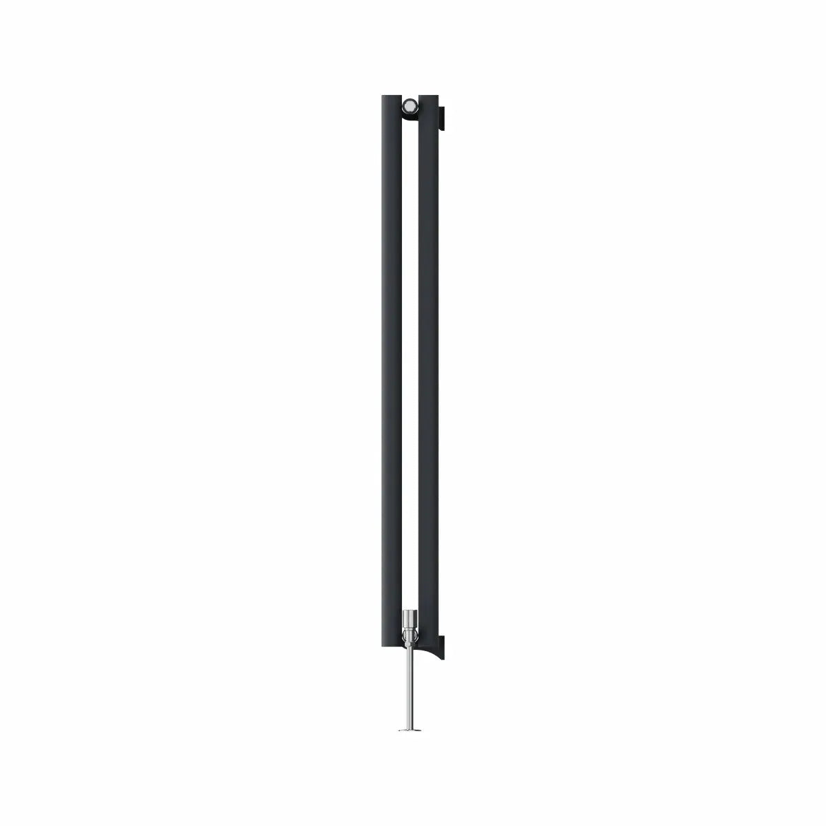 Comiso - Modern vertical round tube radiator anthracite - Warmthology