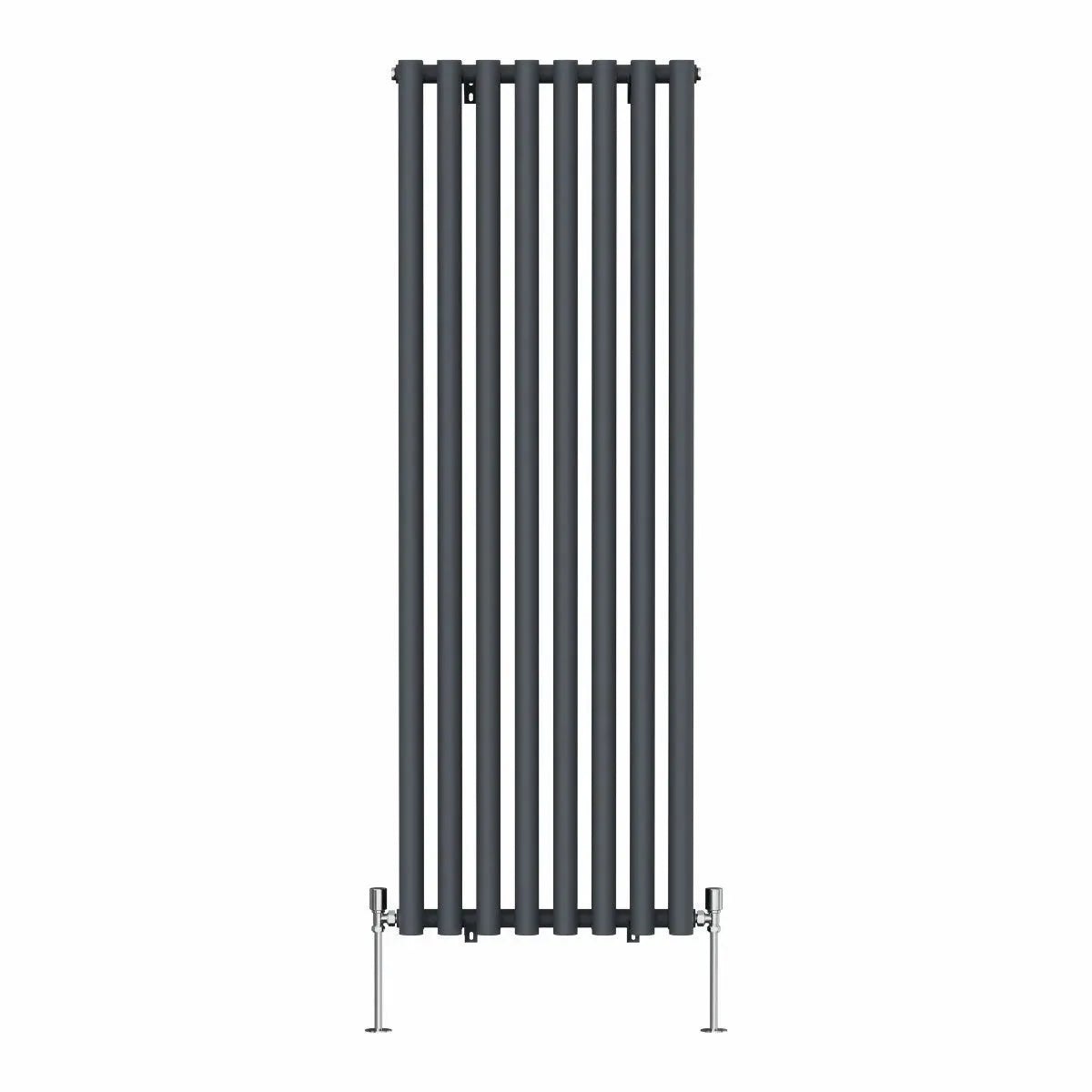 Comiso - Modern vertical round tube radiator anthracite - Warmthology