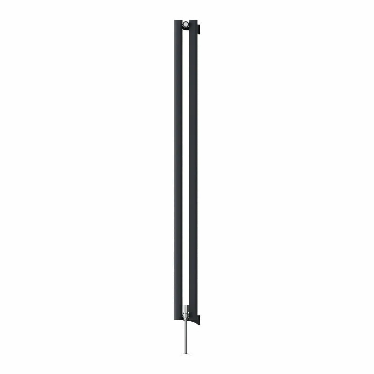 Comiso - Modern vertical round tube radiator anthracite - Warmthology