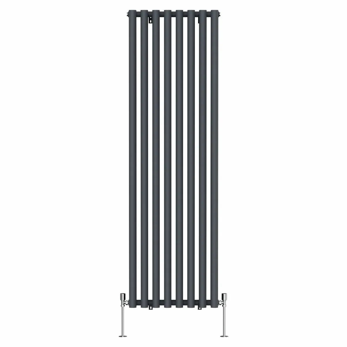 Comiso - Modern vertical round tube radiator anthracite - Warmthology