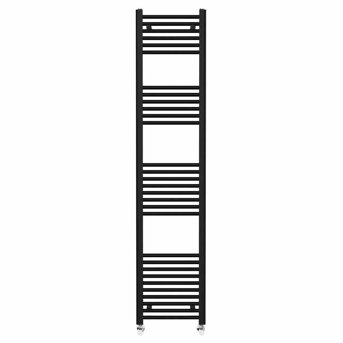 Enna - Straight heated towel rail black - Warmthology