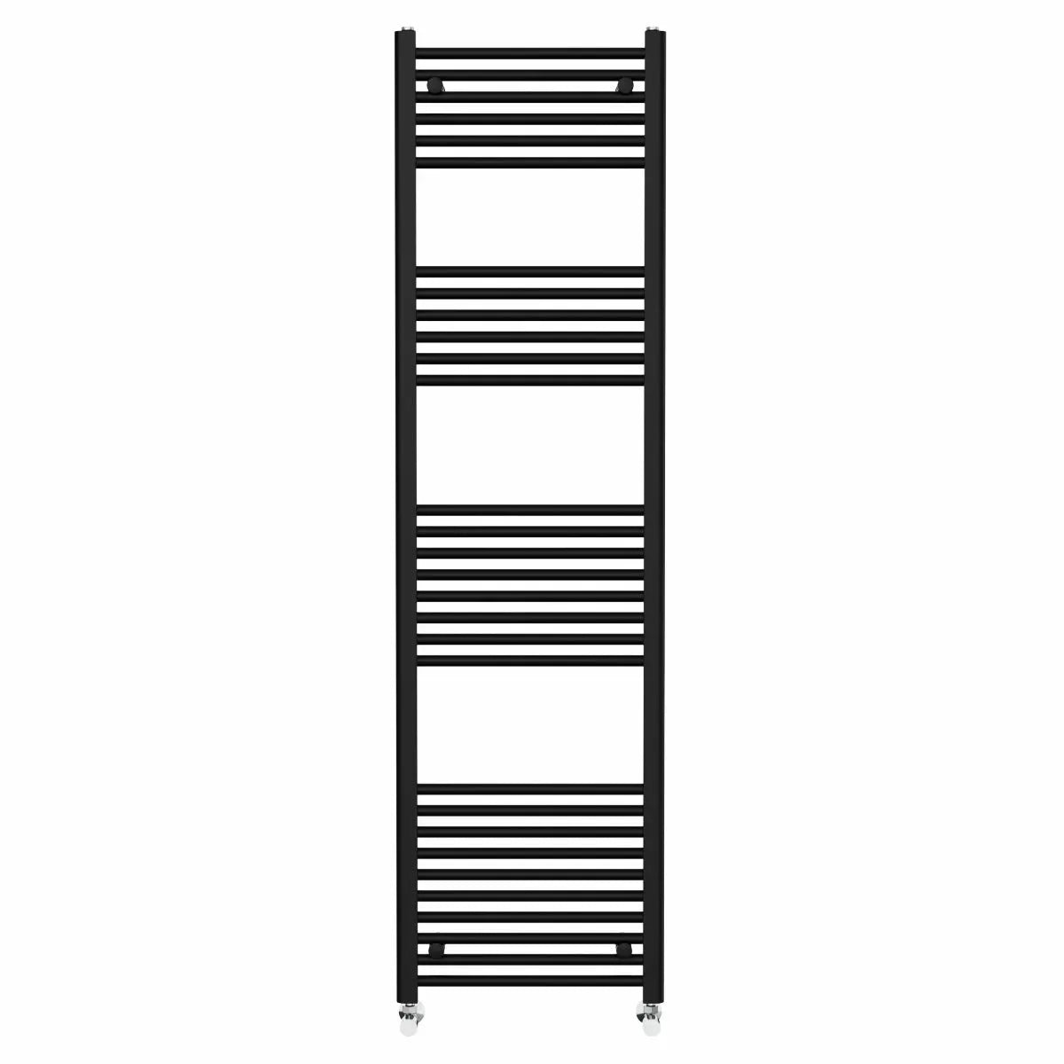 Enna - Straight heated towel rail black - Warmthology