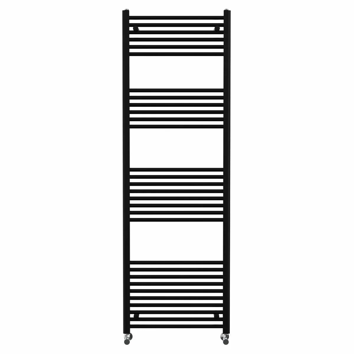 Enna - Straight heated towel rail black - Warmthology