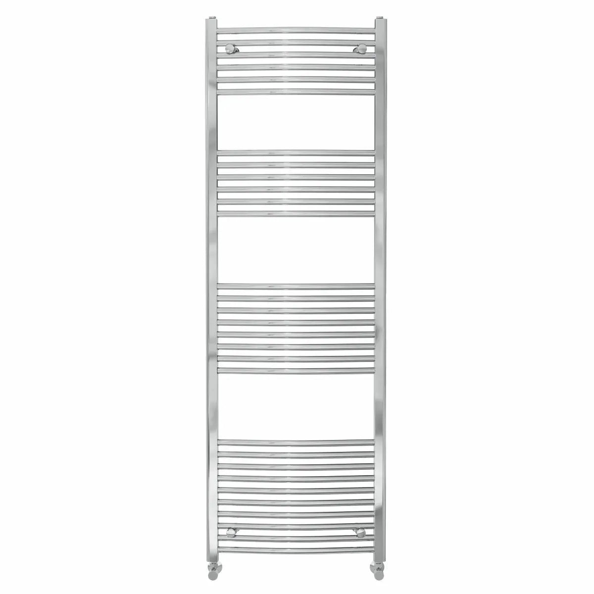 Gela - Curved heated towel rail chrome - Warmthology