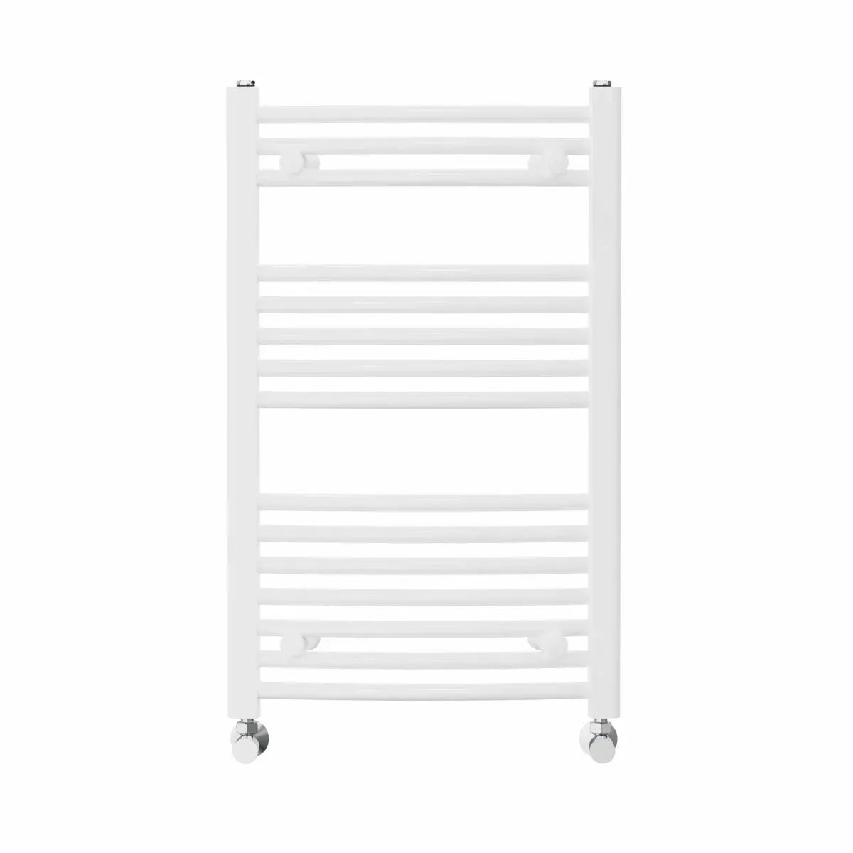 Gela - Curved heated towel rail white - Warmthology