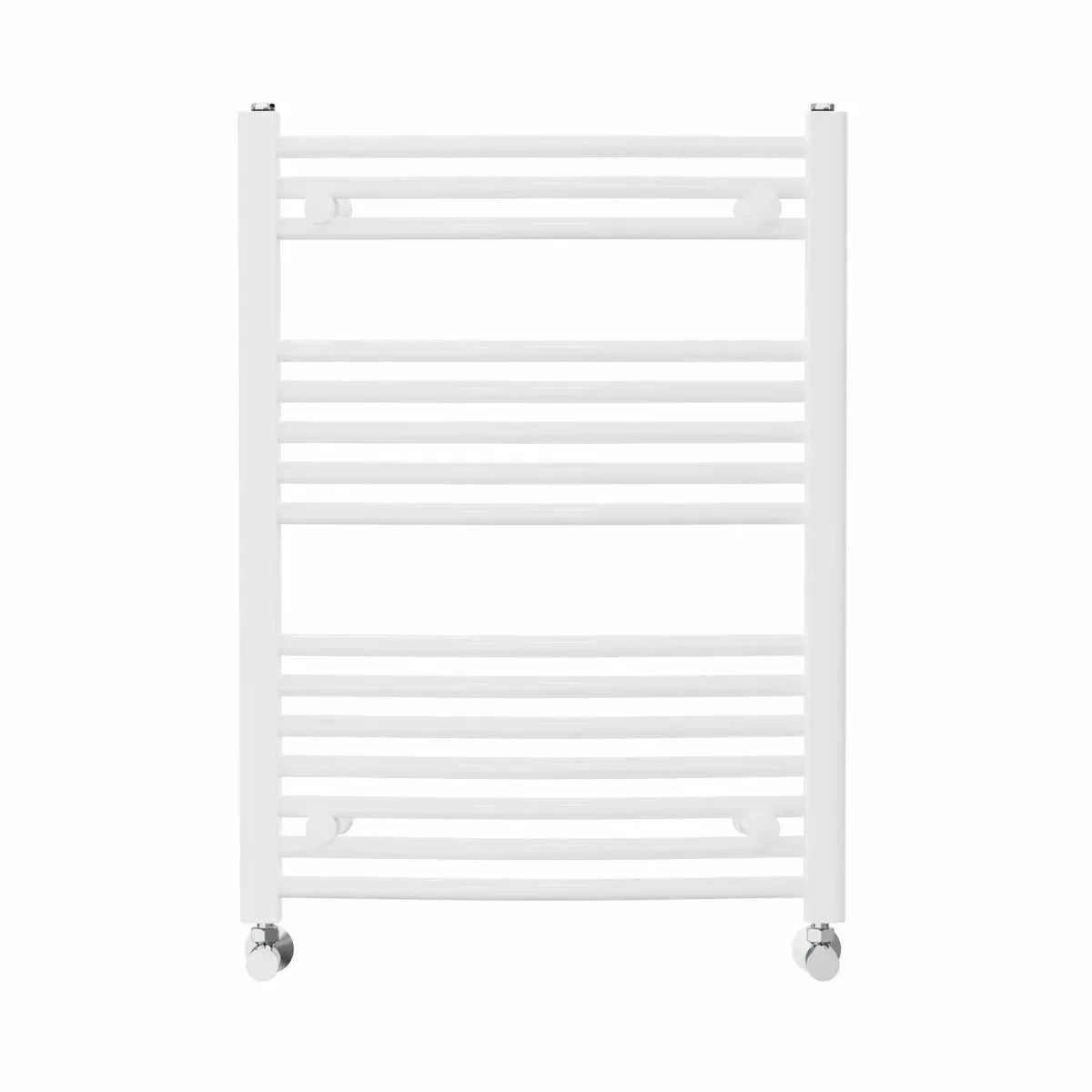 Gela - Curved heated towel rail white - Warmthology