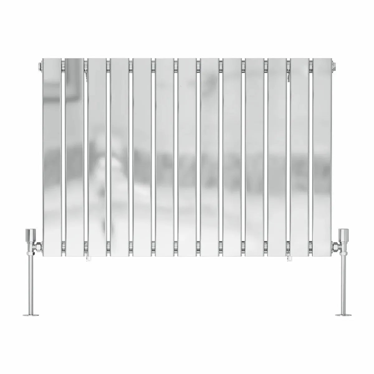 San Remo - Modern horizontal flat panel radiator chrome - Warmthology