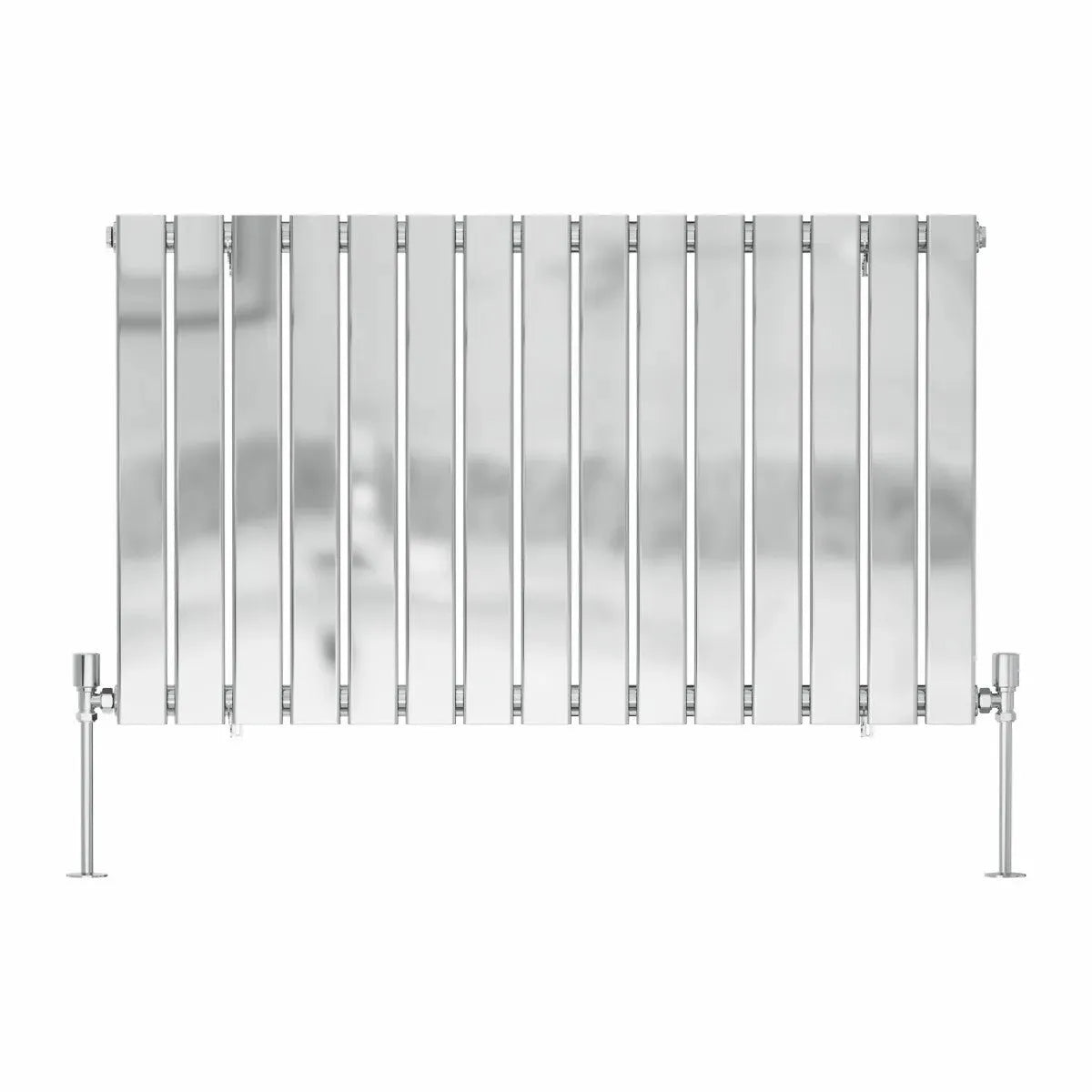 San Remo - Modern horizontal flat panel radiator chrome - Warmthology