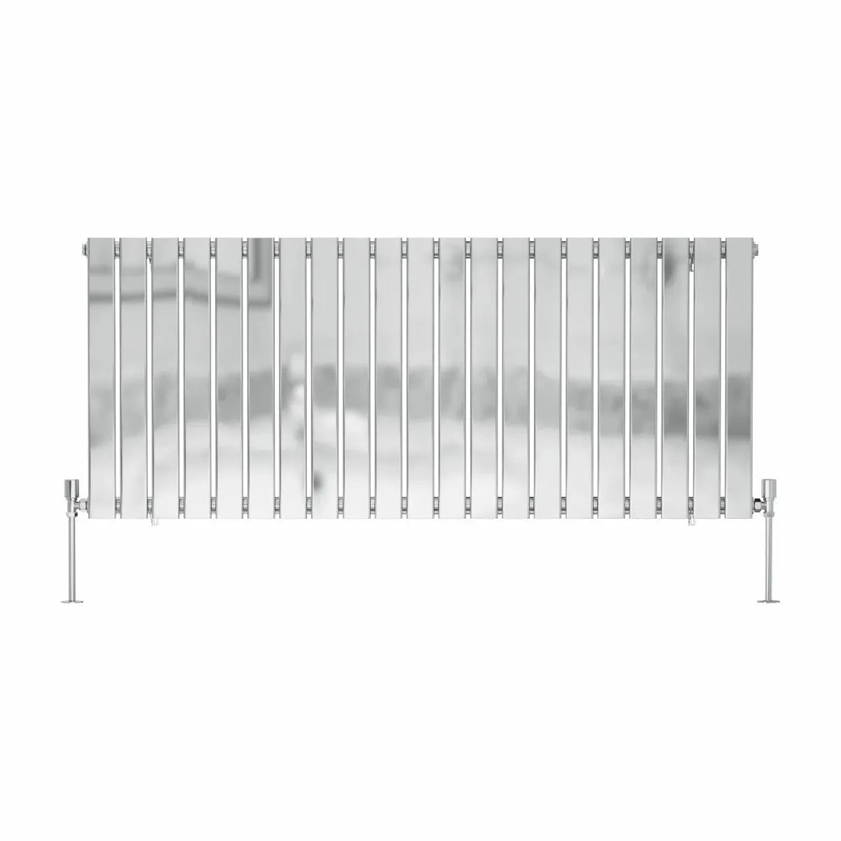 San Remo - Modern horizontal flat panel radiator chrome - Warmthology