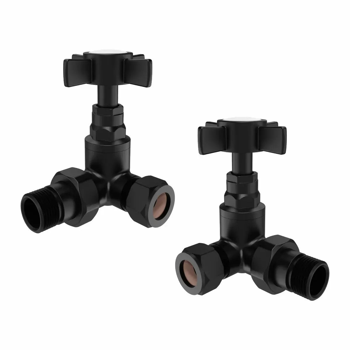 Traditional cross-head angled radiator valves - Warmthology