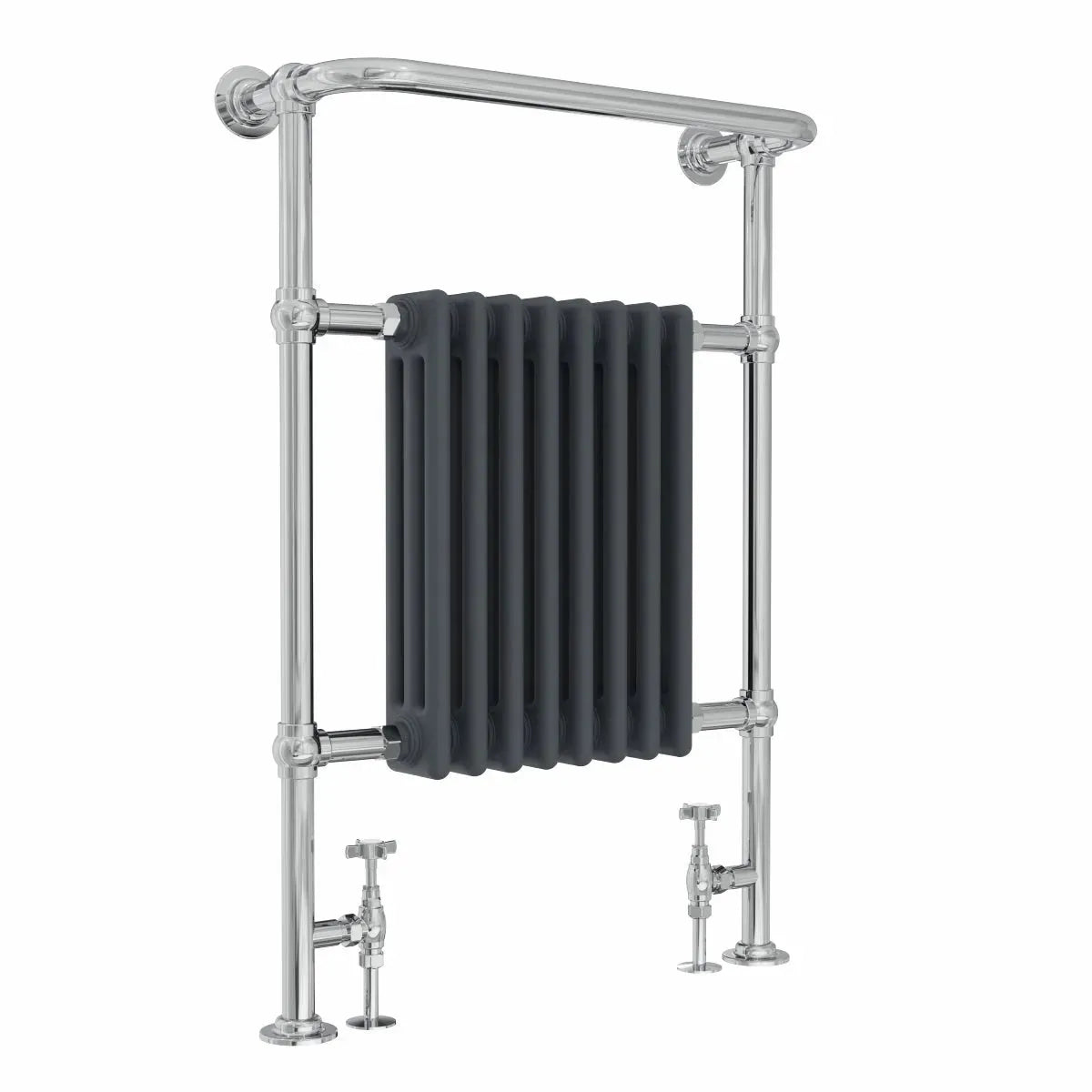 Varallo - Traditional heated towel rail anthracite - Warmthology