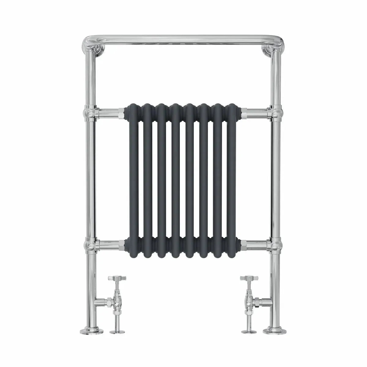 Varallo - Traditional heated towel rail anthracite - Warmthology